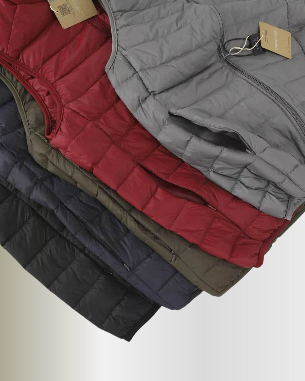 Patagonia Packable Down Vest Stand Collar Zip Outdoor Warm Gilet