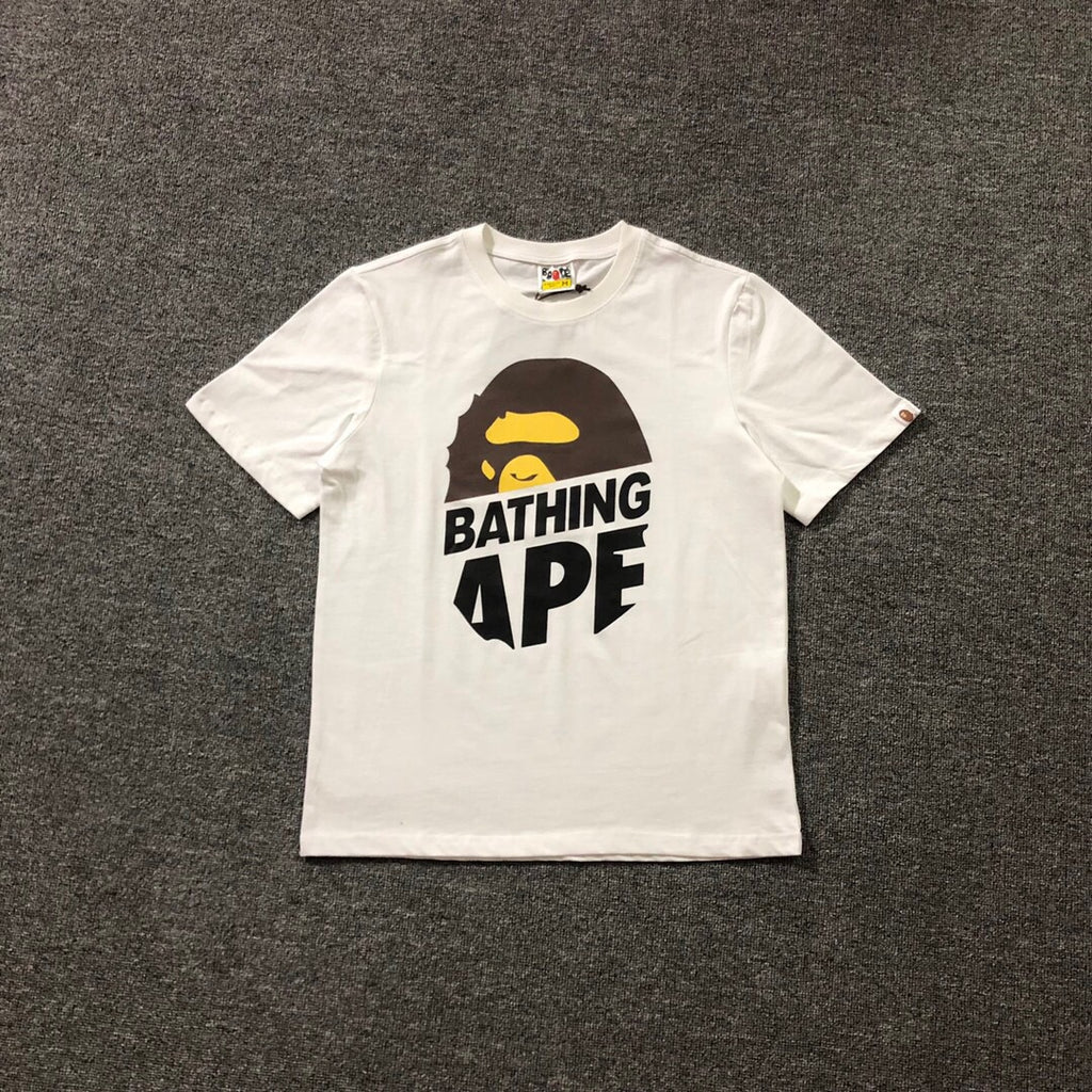 BAPE Classic Camo Ape Head Letter Print Loose Unisex Casual T-Shirt