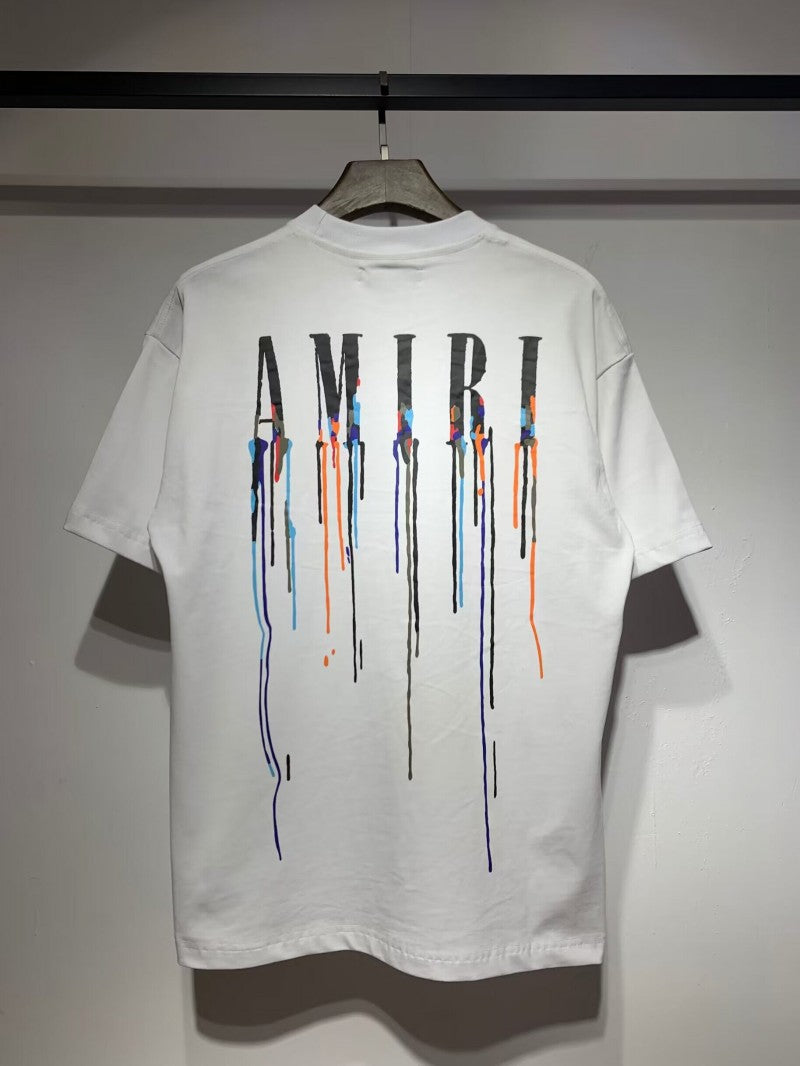 Amiri Multi‑Print Peace Dove Graffiti Oversized Tee Streetwear