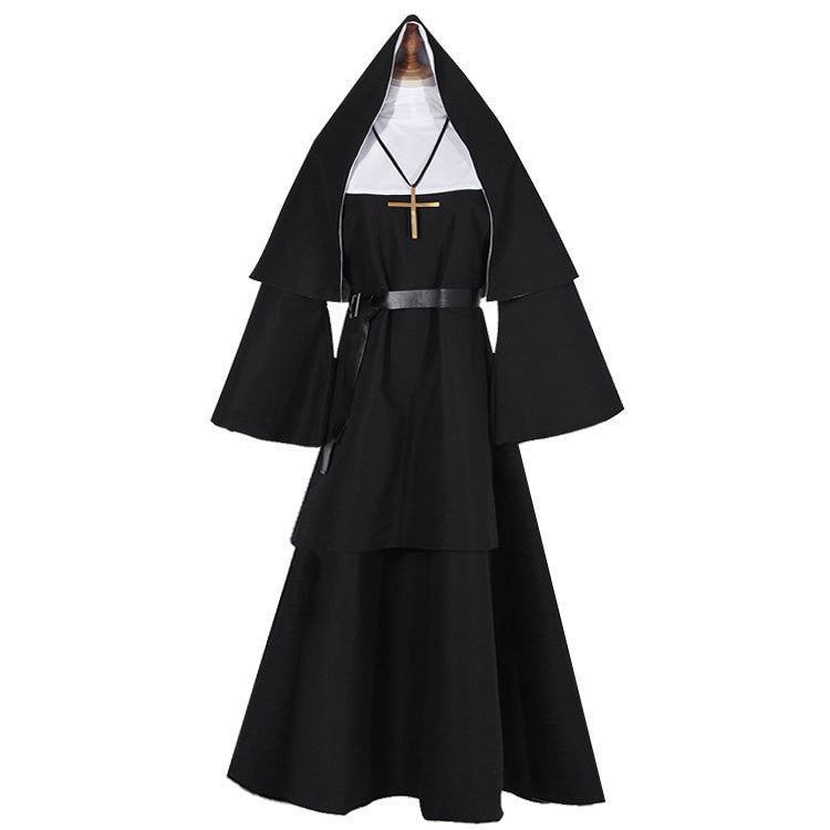 Halloween Women The Nun Valak Cosplay Set The Conjuring 2 With Mask