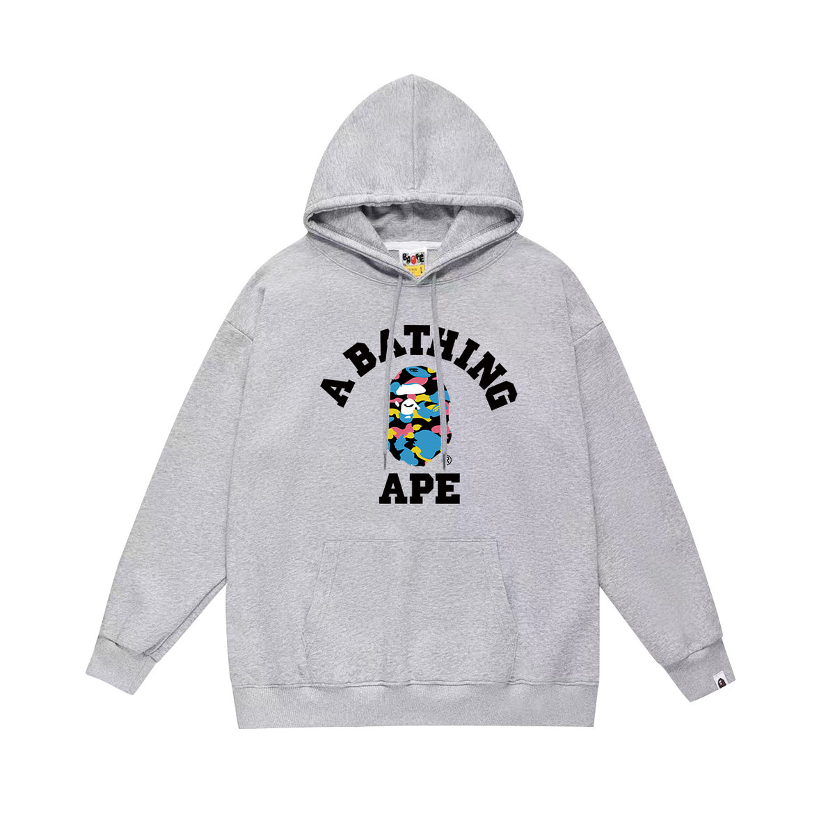 Bape Camo Ape Head Graphic Vintage Washed Oversized Hoodie Streetwear