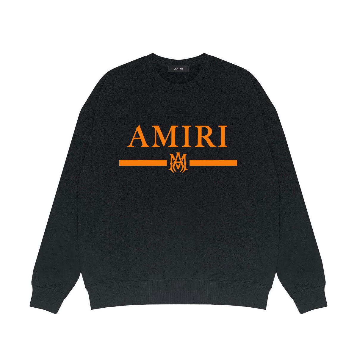 Amiri MA Bar Crewneck Sweatshirt Logo Print Street Pullover
