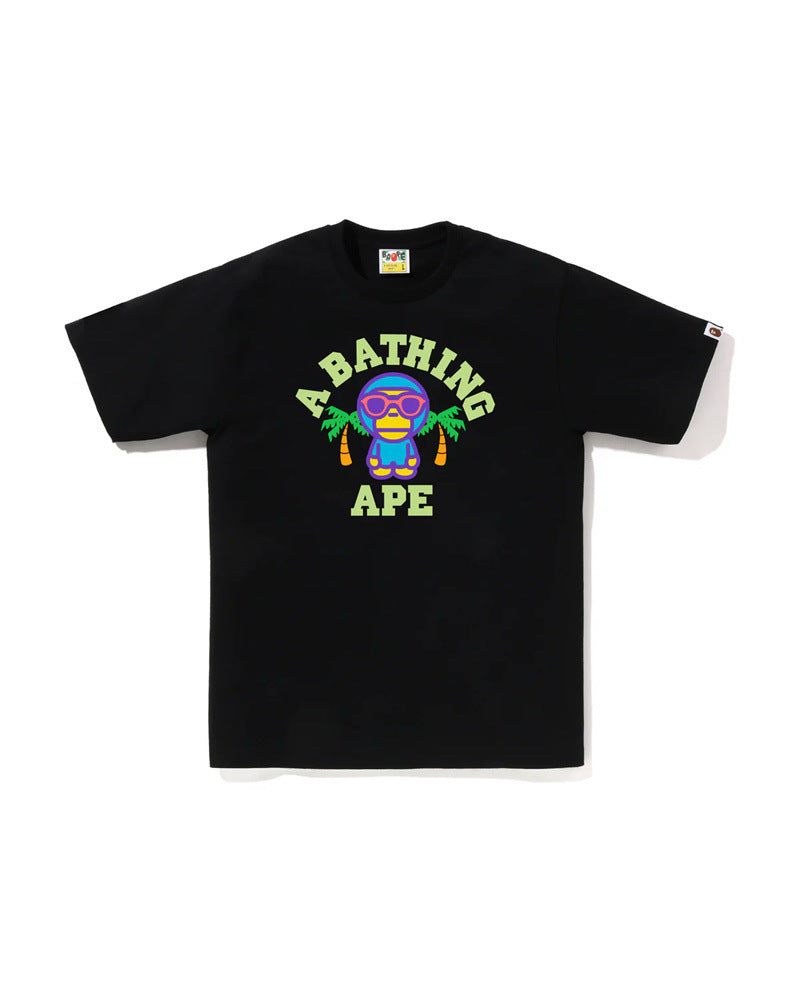 Bape Ape Head Shark Baby Milo Multi‑Print Heavyweight Tee Multi‑Style