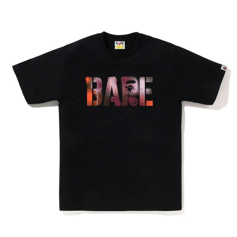 BAPE Ape Head & Shark Graphic Tee Loose Unisex Streetwear T-Shirt