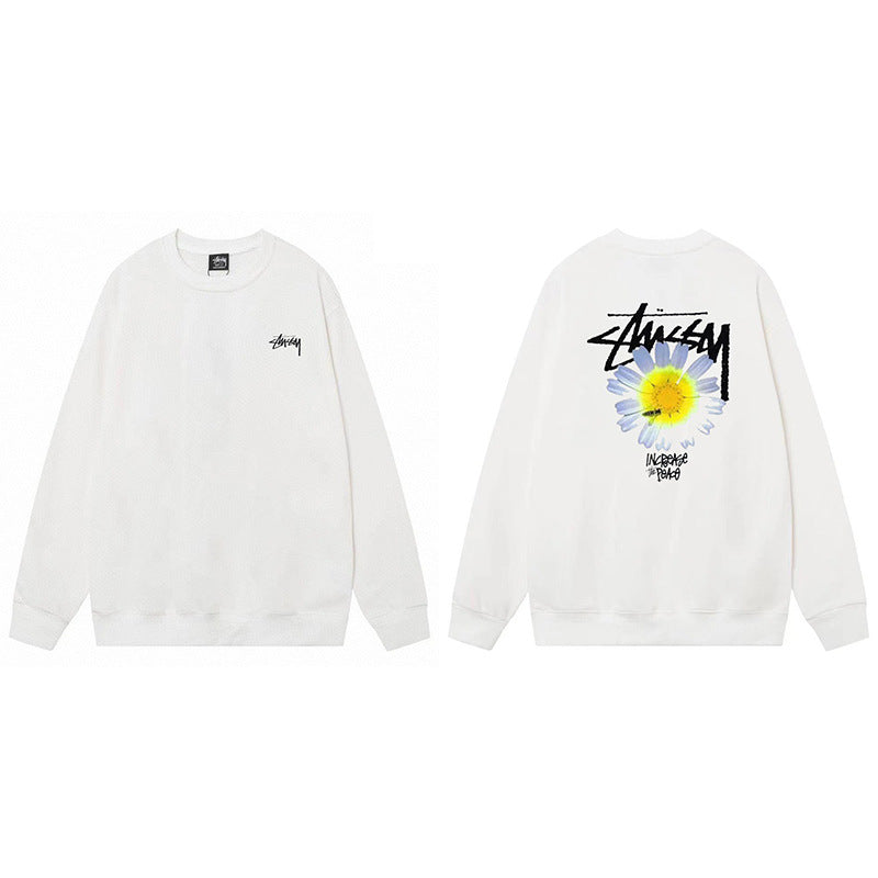 Stussy Graphic Crewneck Sweatshirt 8 Ball Dice Street Casual Pullover