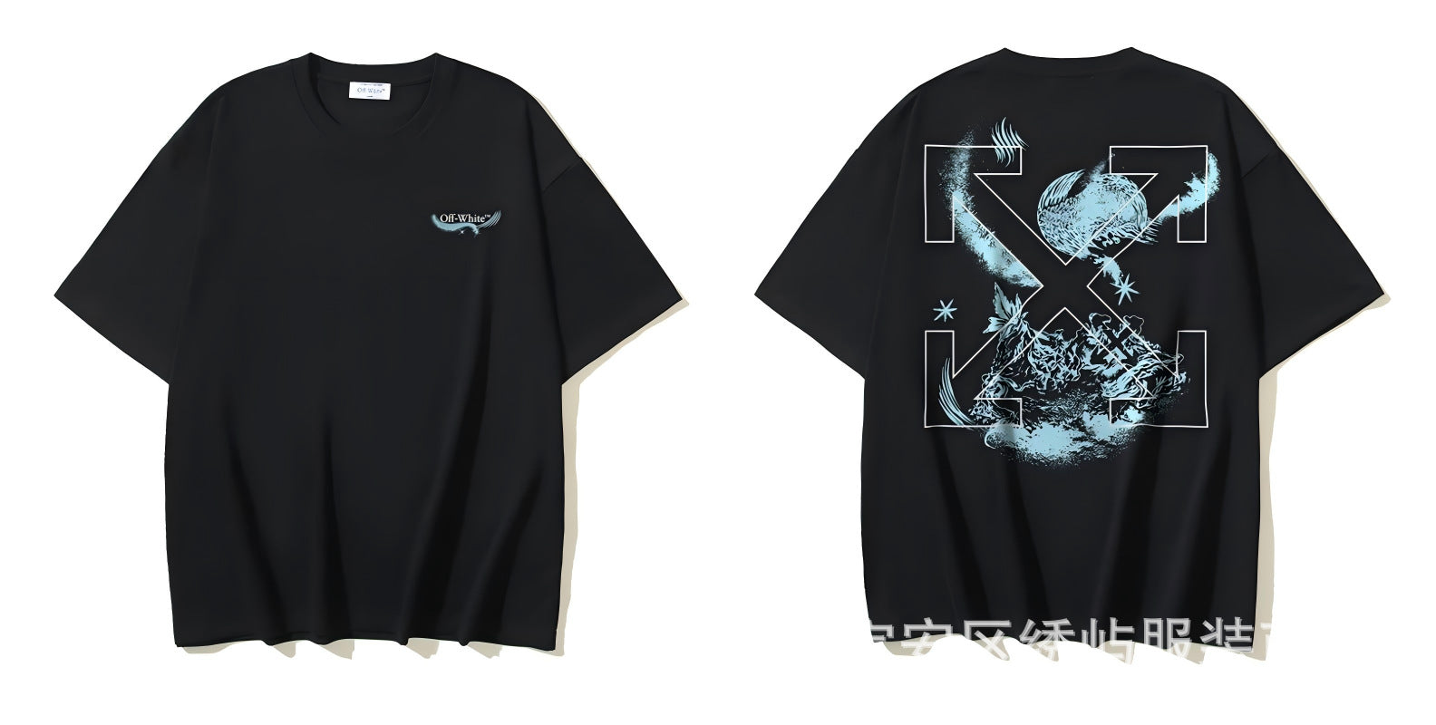 Figure Arrow Graphic Print Streetwear Crew Neck Short Sleeve T Shirt