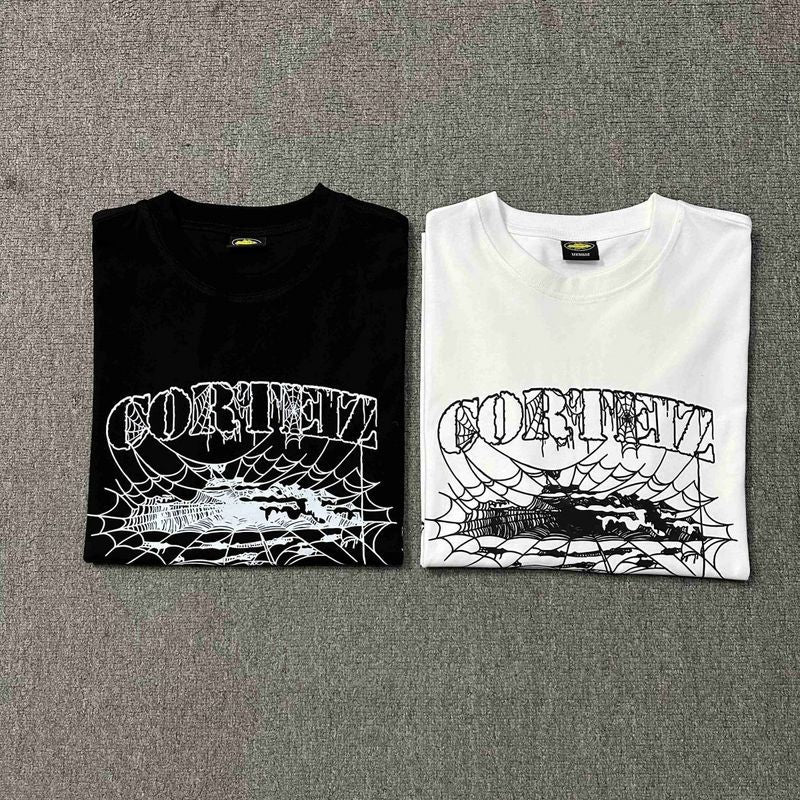 Corteiz Logo Letter Print Crew Neck Short Sleeve T‑Shirt Unisex