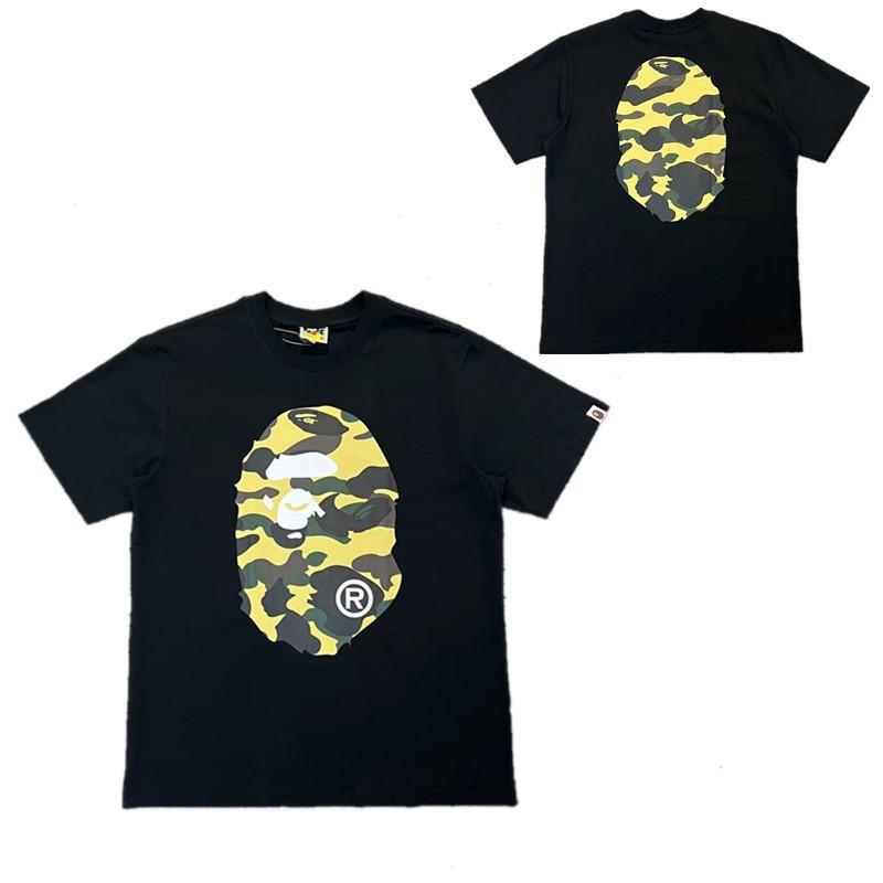 Bape Camo Ape Head Print Graphic Short Sleeve Tee Streetwear Unisex