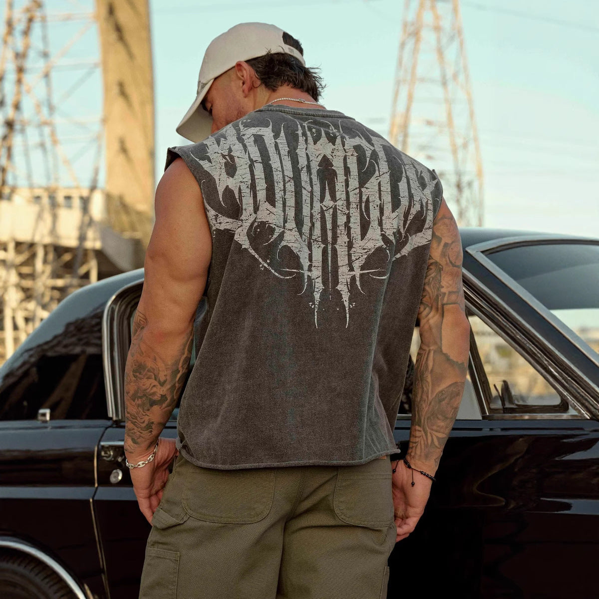 YOUNGLA 3022 Anarchy Cropped Tanks
