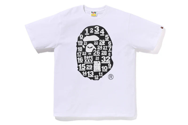 Bape Ape Head Shark Baby Milo Multi‑Print Heavyweight Tee Multi‑Style