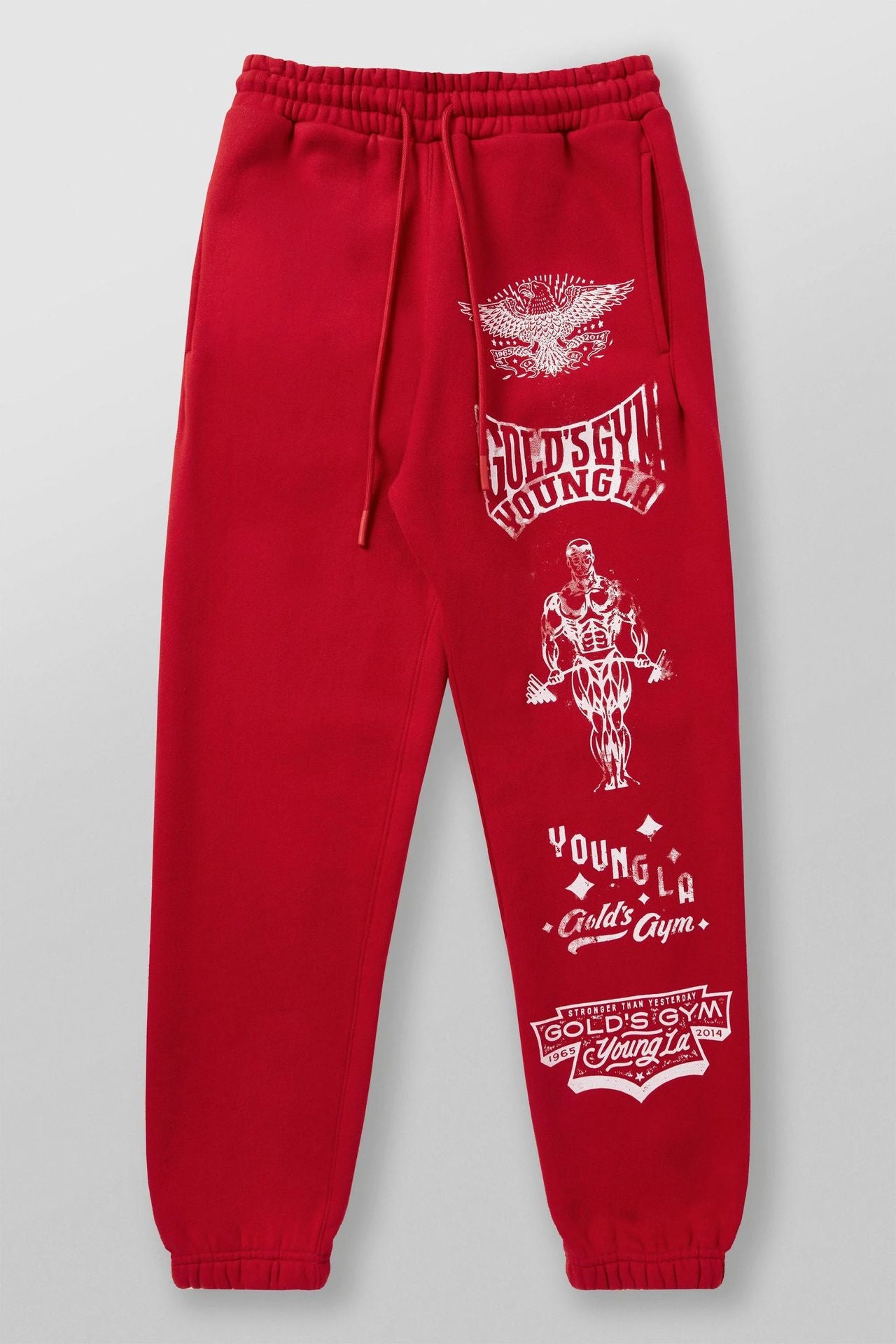YOUNGLA 2143 Golds Gym Immortal Joggers