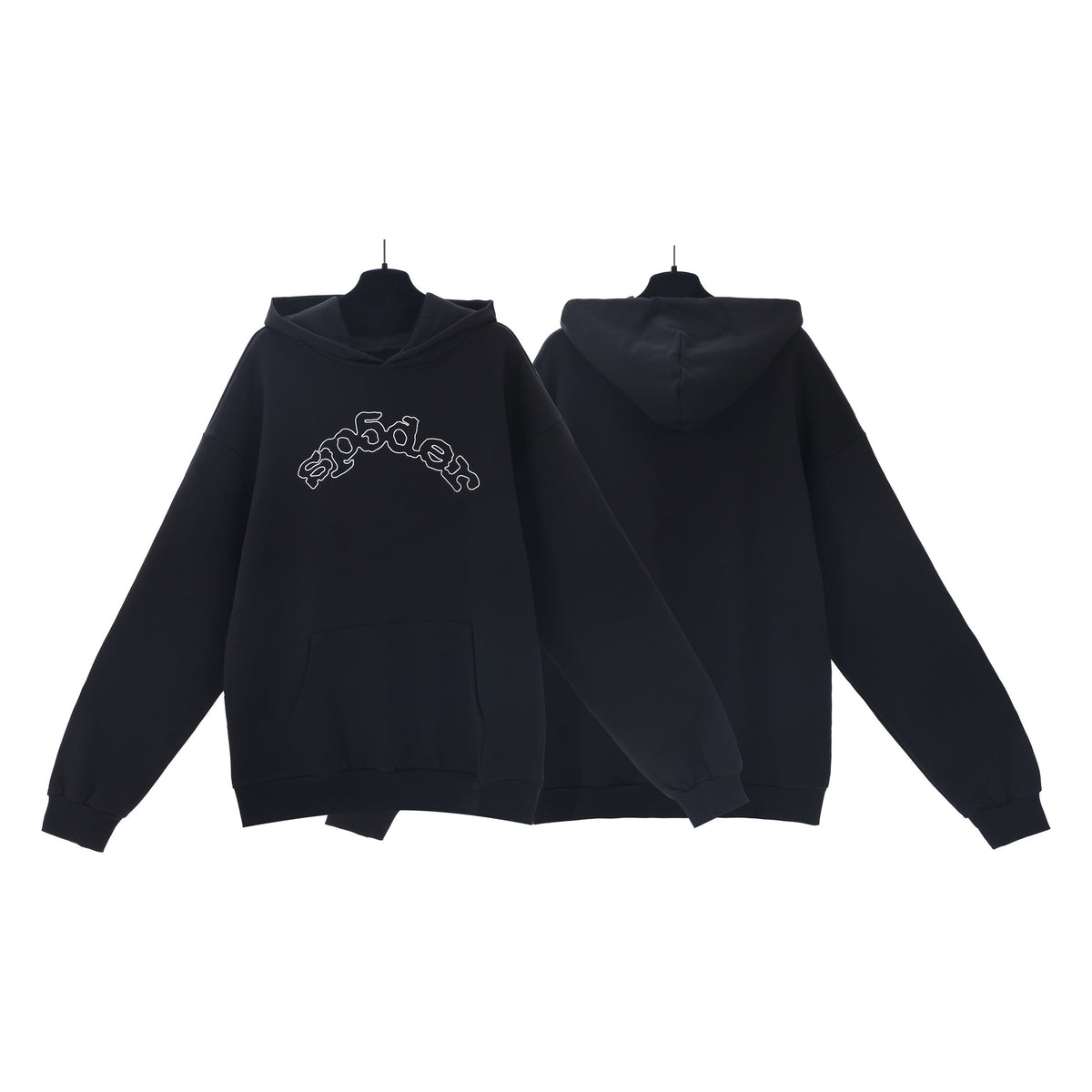 Sp5der Foam Print Spider Web Hoodie Sweatshirt Jogger Pants Set