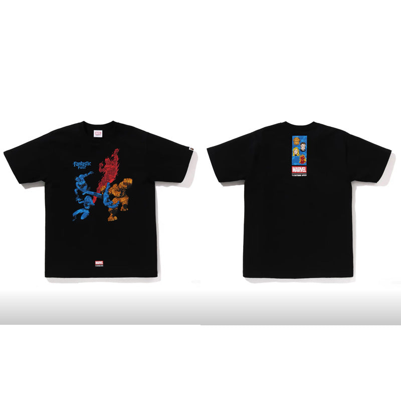 BAPE Ape Head Cartoon Print Loose Unisex Short Sleeve T-Shirt