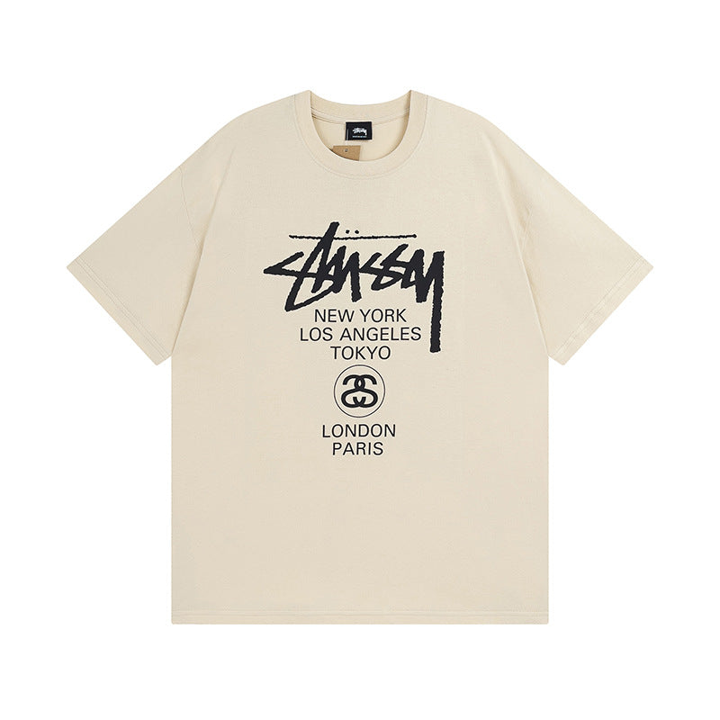 Stussy Dice 8 Ball Logo Print Oversized Tee Multi‑Style