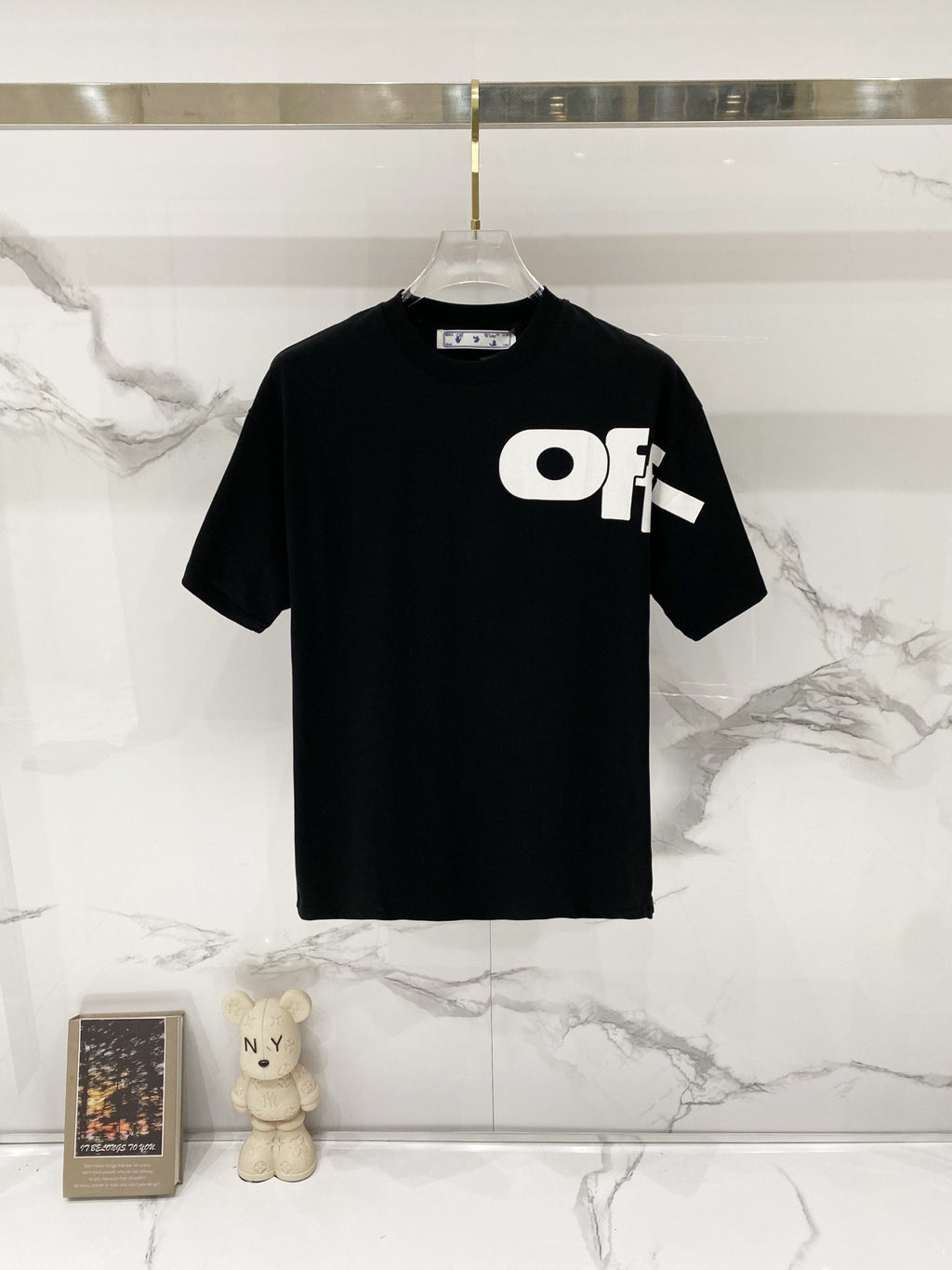 Off-White Large Letter Graphic Crew Neck Short Sleeve T Shirt