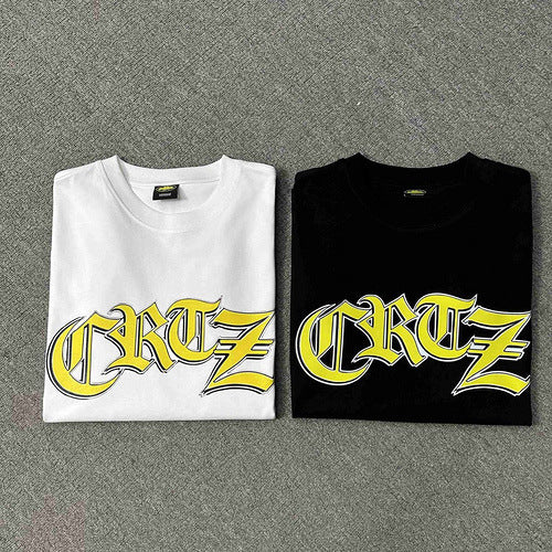 Corteiz Logo Letter Print Crew Neck Short Sleeve T‑Shirt Unisex