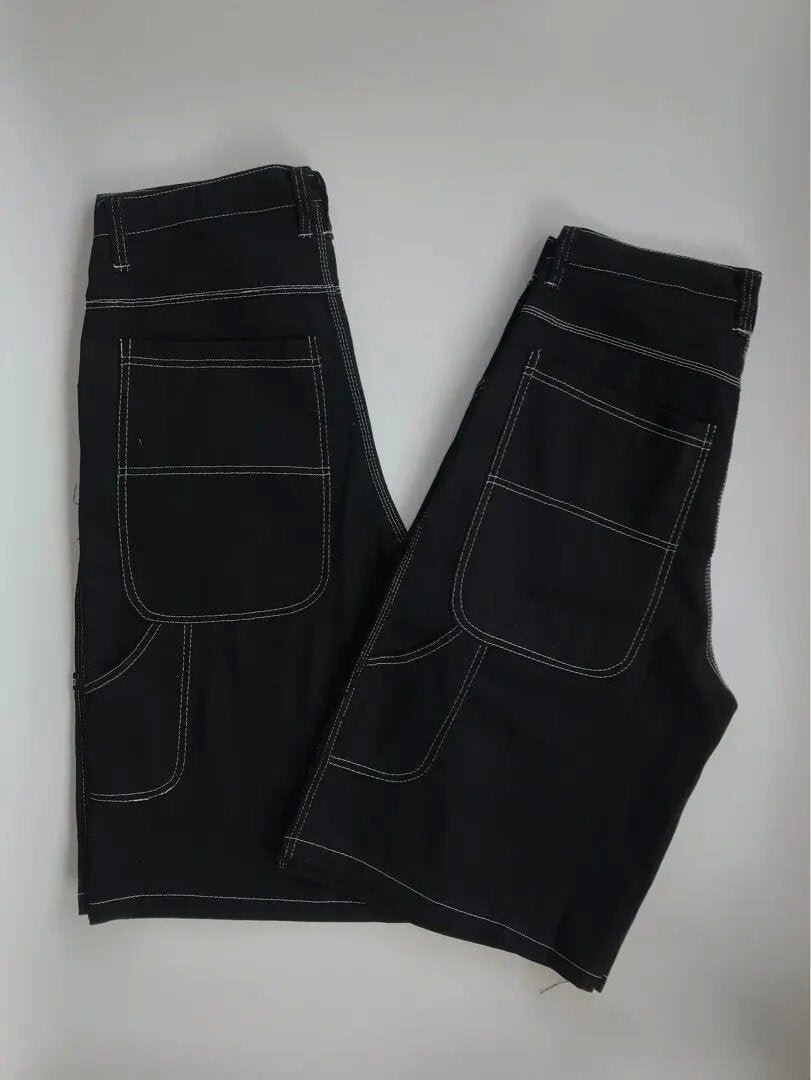Polar Broken Promises Jaded London Style Y2K Baggy Denim Jort Shorts