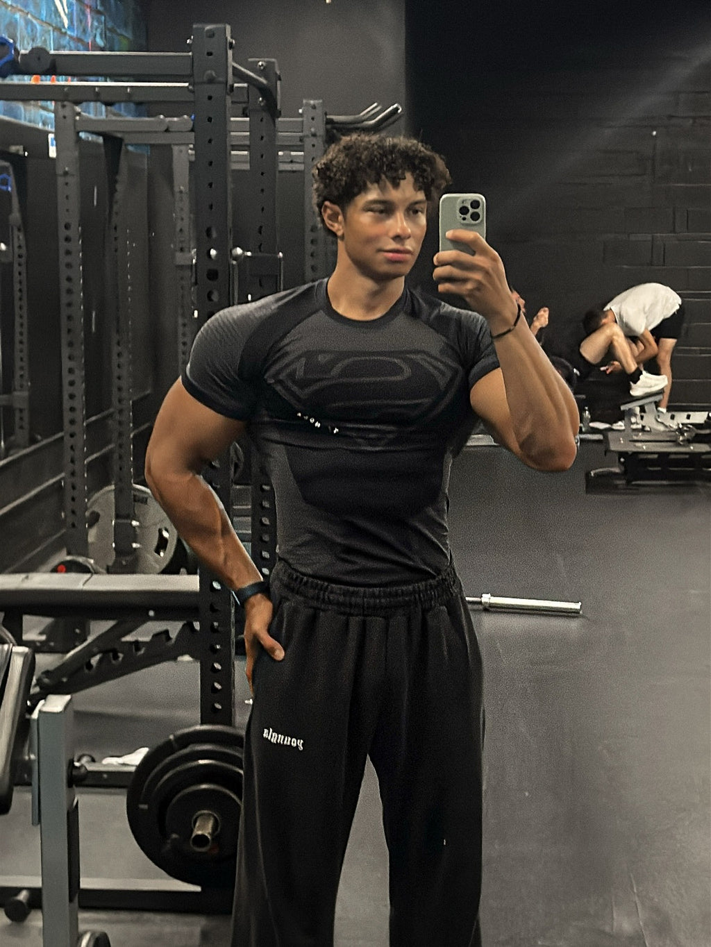 YOUNGLA 4117 Superman Compression Tees