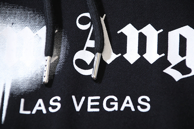 Palm Angels Las Vegas Sprayed Logo Hoodie Streetwear Pullover