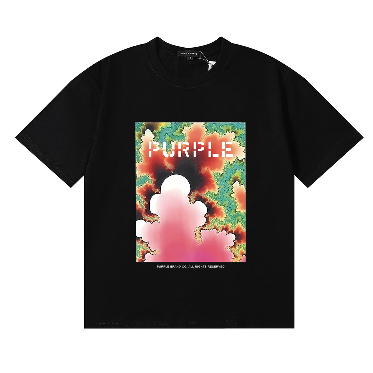 Purple Brand Graphic Tee Loose Unisex Vintage Streetwear T-Shirt