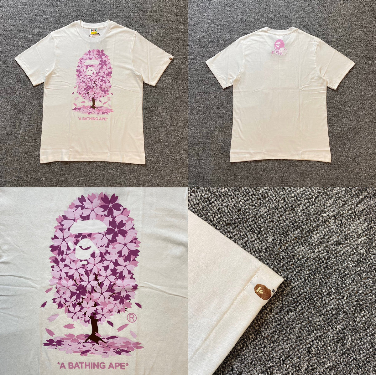Bape Ape Head Camo Graphic Oversized Short Sleeve Tee Multi‑Style