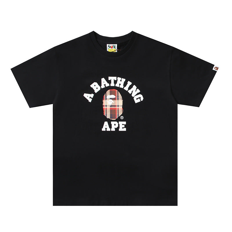 2026 New BAPE Ape Head Graphic Tee Loose Couple Short Sleeve T-Shirt