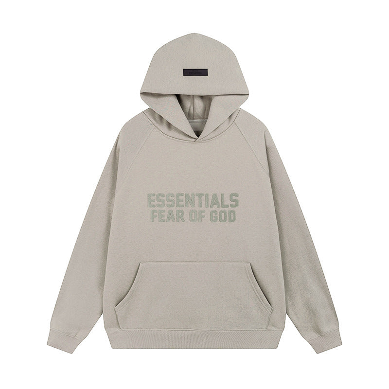 Fear of God ESSENTIALS Flocked Print Fleece Lined Hoodie sweatpants