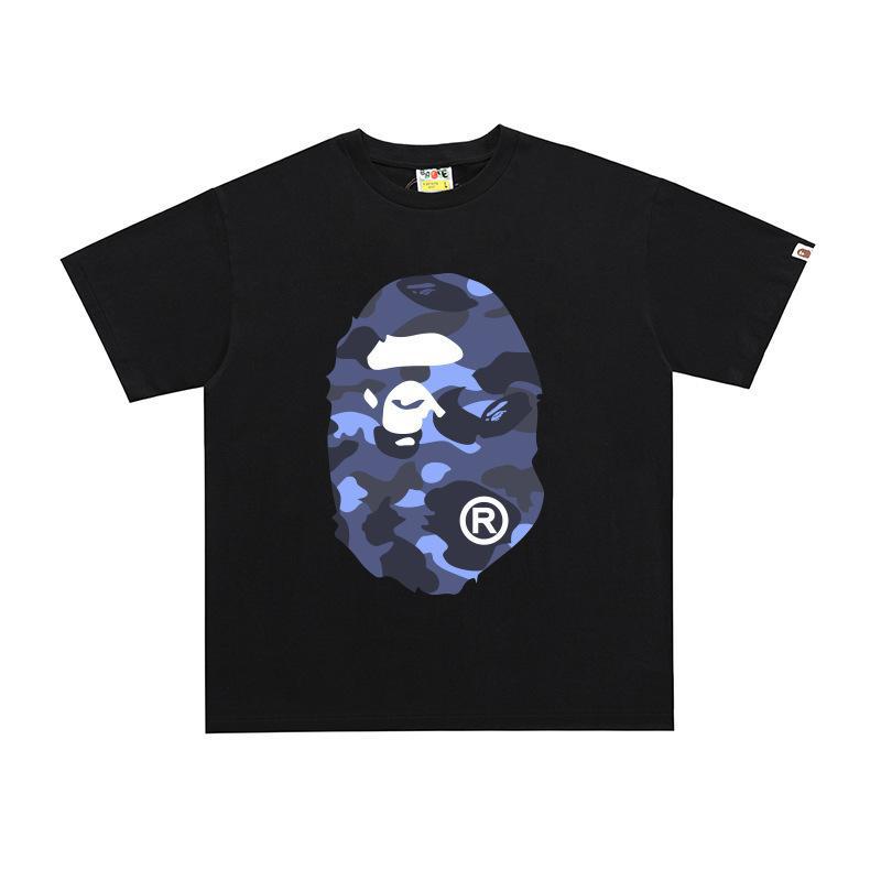 BAPE Ape Head Print Loose Unisex Streetwear T-Shirt