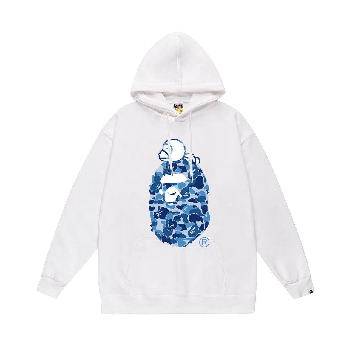 BAPE Hoodie Multi Camo Ape Head Print Street Fleece Pullover