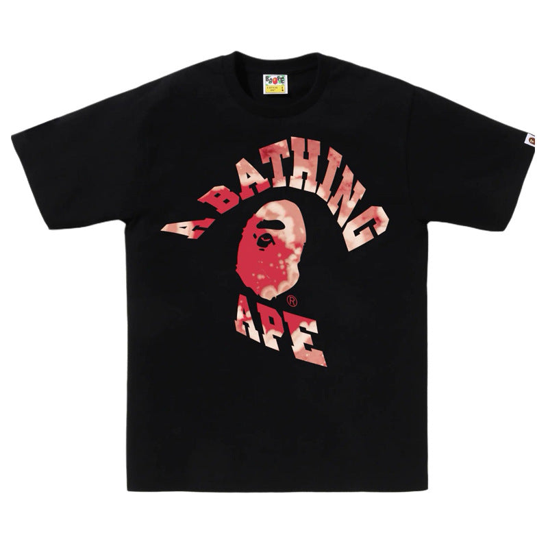 Bape Multi‑Graphic Ape Head Oversized Tee Streetwear Unisex