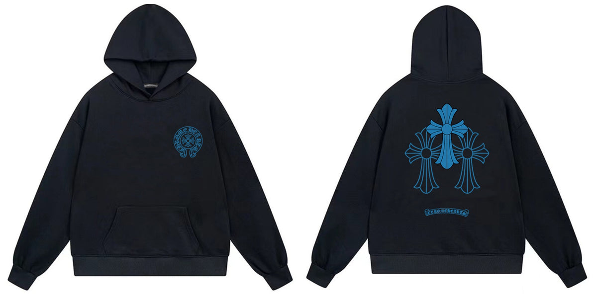 Chrome Hearts Cross Horseshoe Hoodie Vintage Goth Streetwear Pullover