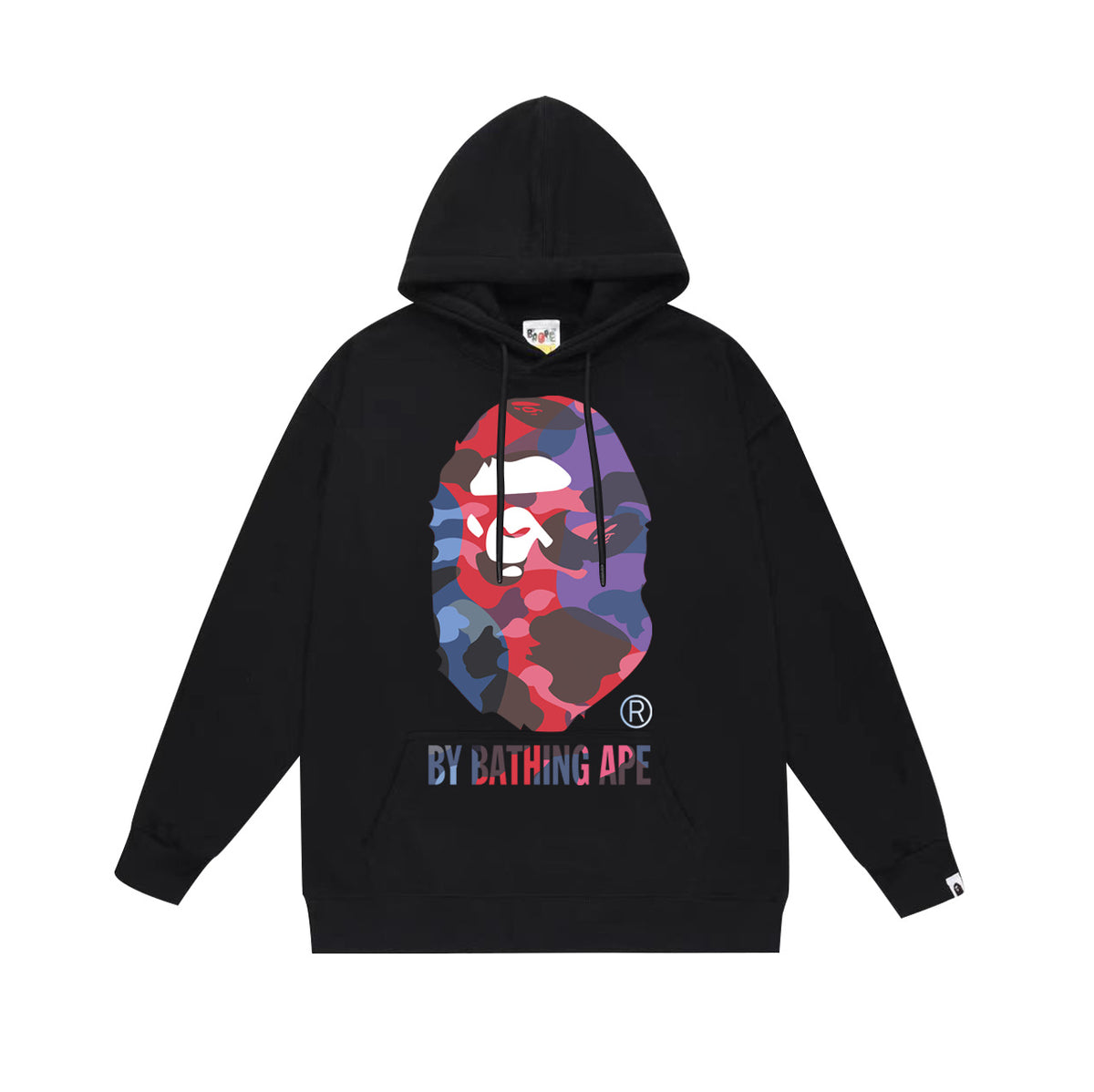 BAPE Hoodie Multi Camo Ape Head Print Street Fleece Pullover