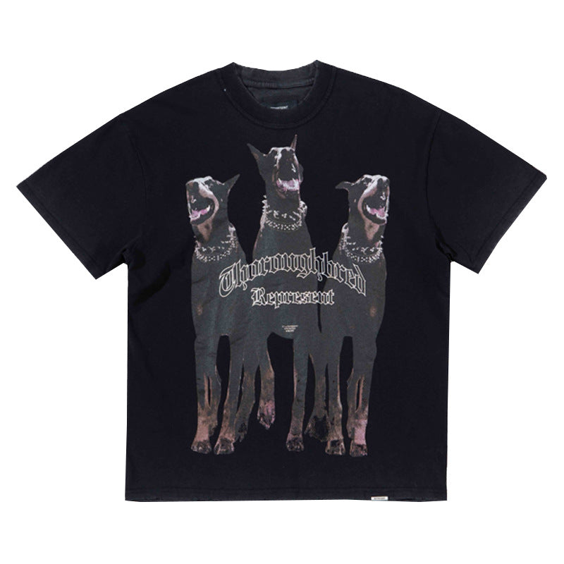 Represent Vintage Washed Graphic Short Sleeve Tee Streetwear Unisex