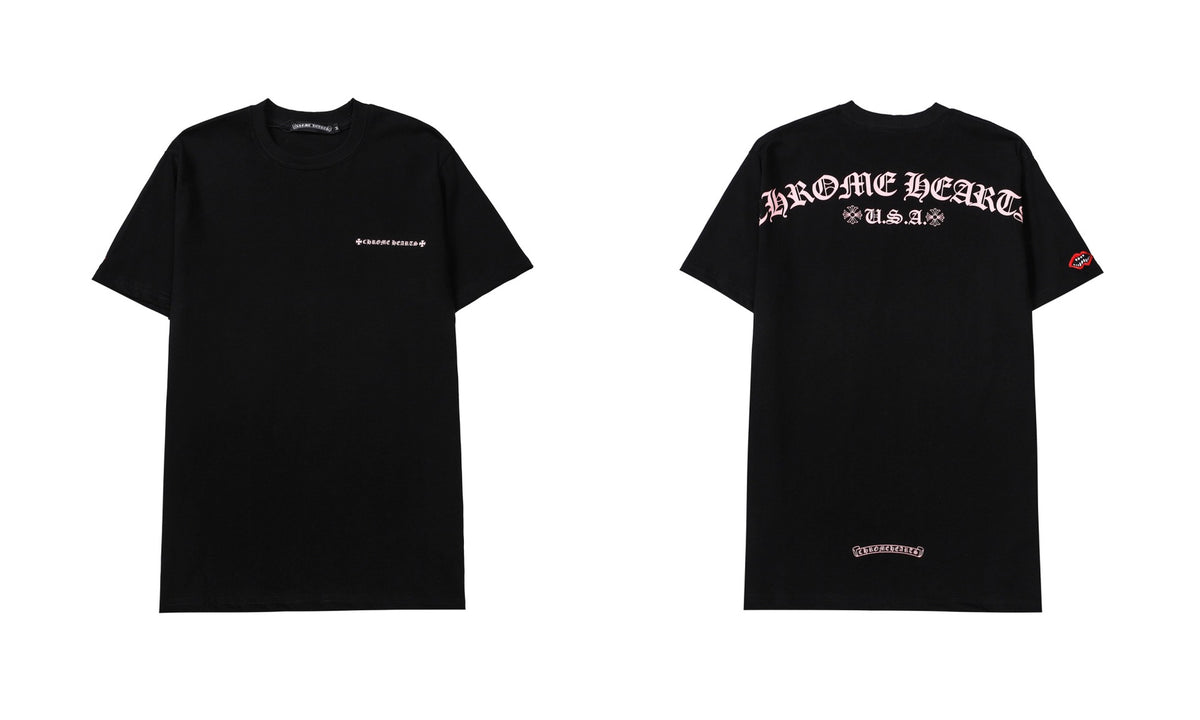 Chrome Hearts Cross Letter Graphic Short Sleeve Tee Streetwear Unisex