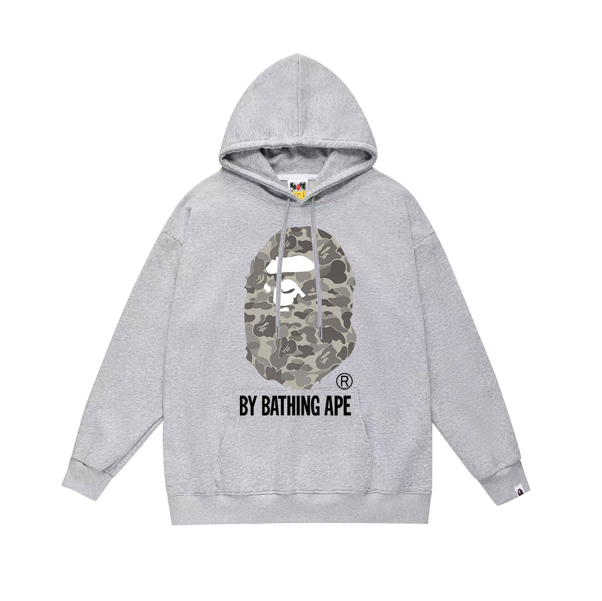 Bape Camo Ape Head Graphic Vintage Washed Oversized Hoodie Streetwear