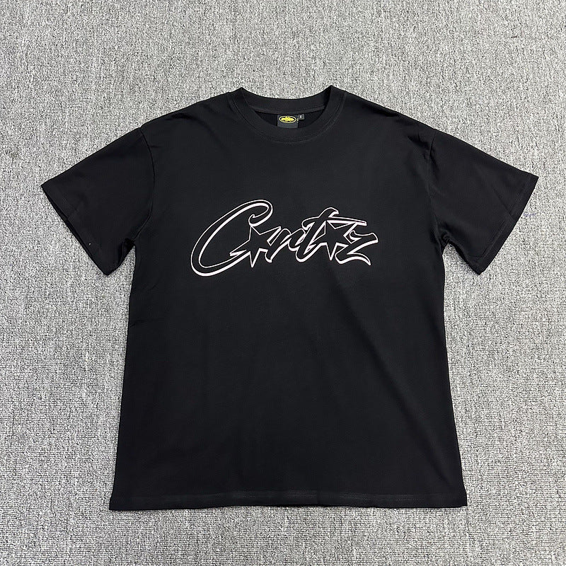 Corteiz Alcatraz Logo Letter Crew Neck Short Sleeve T‑Shirt Unisex
