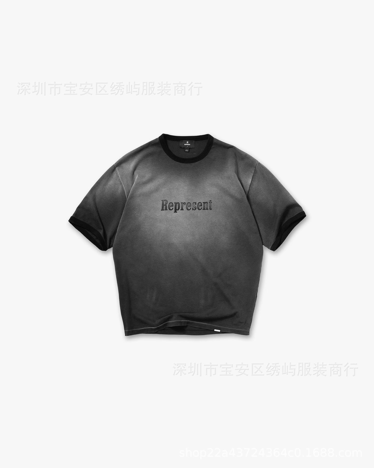Represent Cartoon Graphic Crew Neck Short Sleeve T Shirt