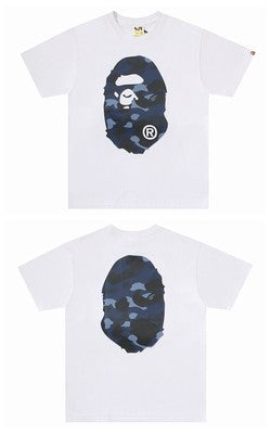 2026 New BAPE Ape Head Graphic Tee Loose Couple Short Sleeve T-Shirt