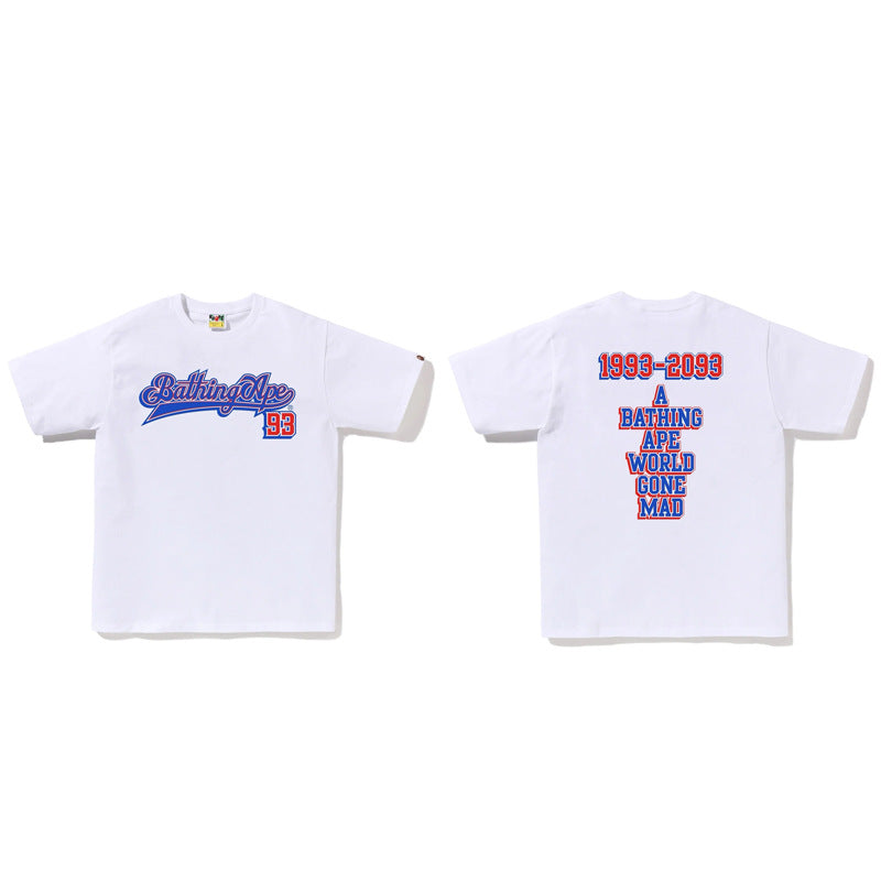 Bape Ape Head Graphic Short Sleeve Tee Streetwear Unisex