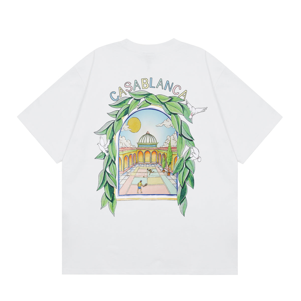 Casablanca Multi‑Artwork Vintage Graphic Oversized Tee Streetwear