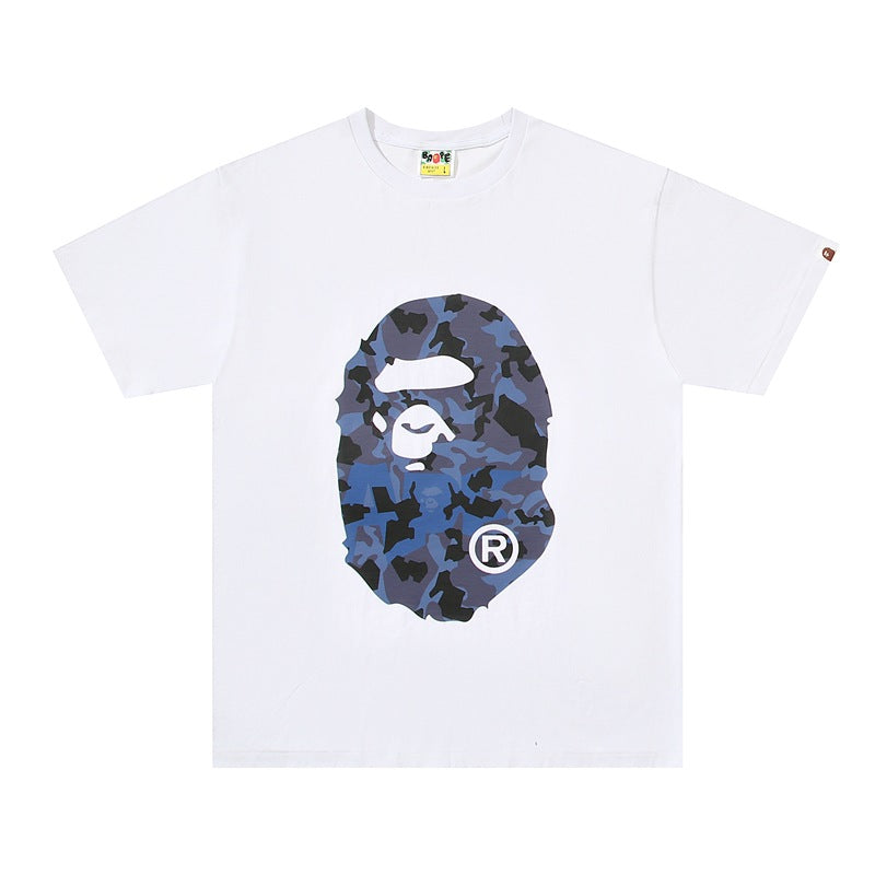 BAPE Ape Head Graphic Print Short Sleeve Tee Streetwear Unisex