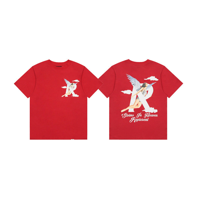 Represent Shark Washed Graphic Oversized Tee Streetwear Unisex