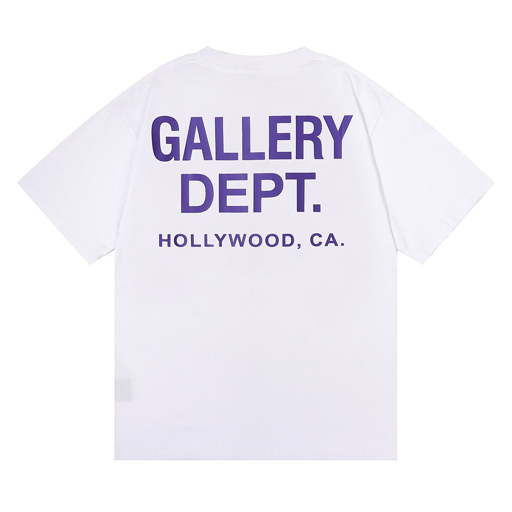 Gallery Dept Letter Graphic Short Sleeve Tee Streetwear Unisex