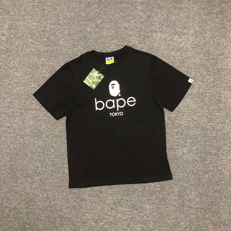 Bape Ape Head Shark Multi‑Print Oversized Tee Streetwear Unisex