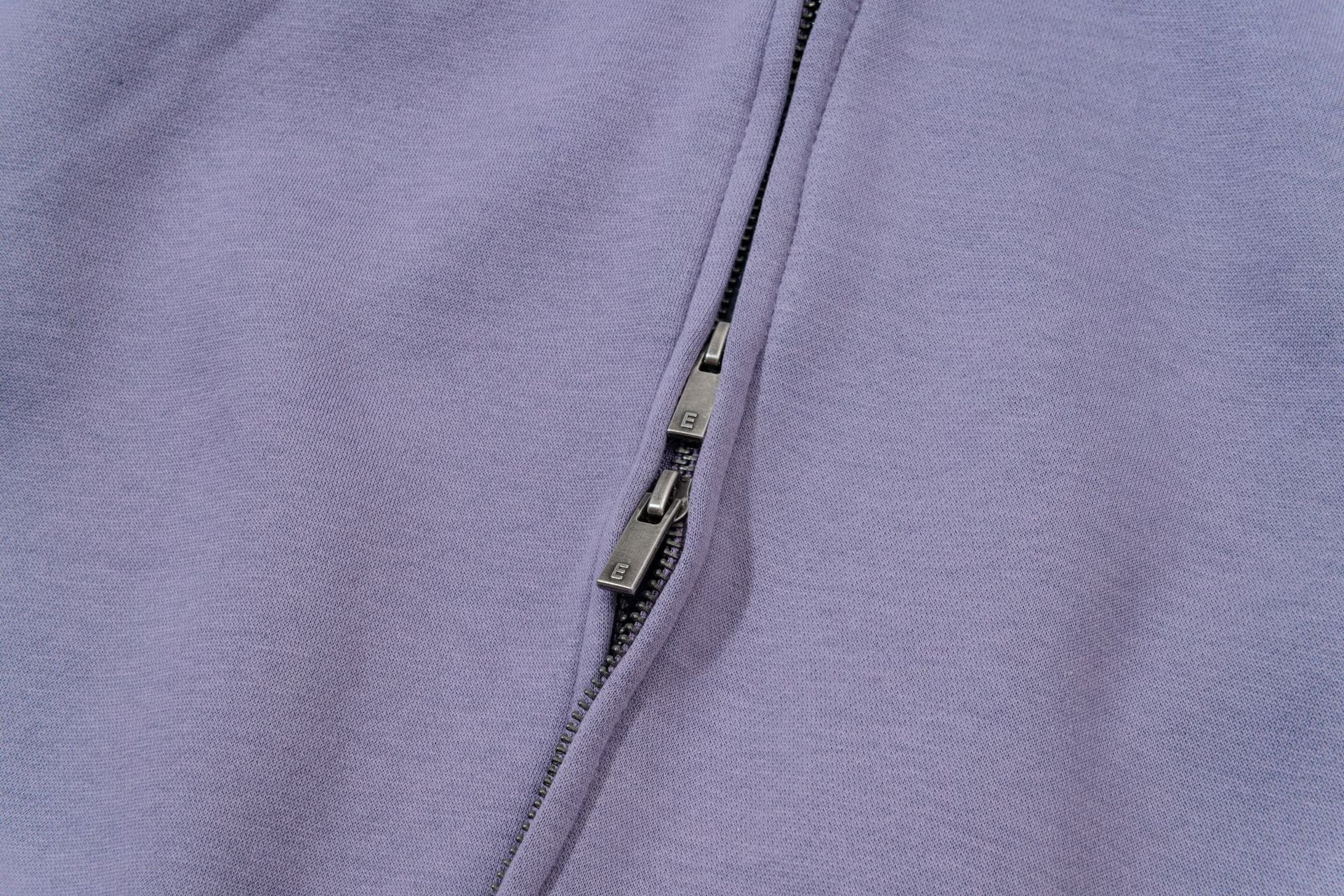 FOG Essentials Emblem Letter Zip Up Hoodie Unisex