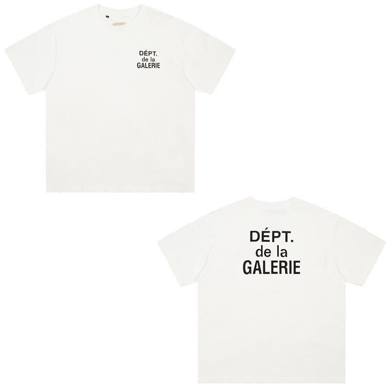 Gallery Dept Vintage Print Loose Short Sleeve Streetwear T-Shirt