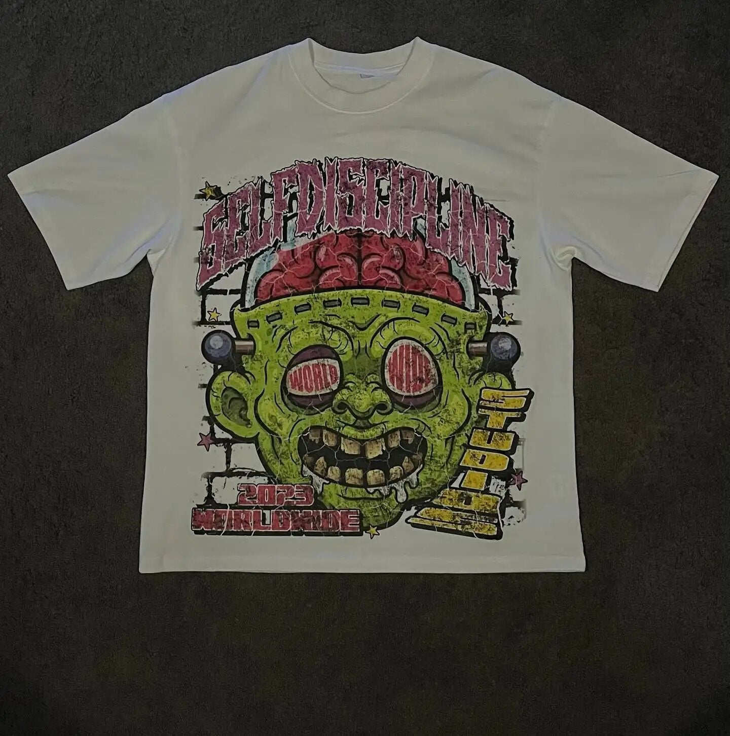 Hellstar Style Vintage Hip Hop Graphic Oversized Streetwear Cotton Tee