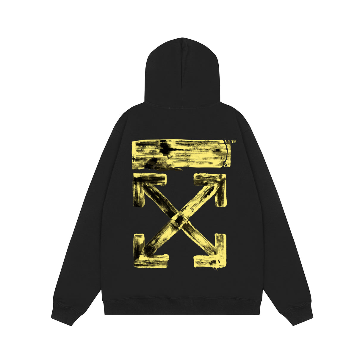 Off‑White Multi‑Arrow Abstract Graphic Oversized Hoodie Streetwear