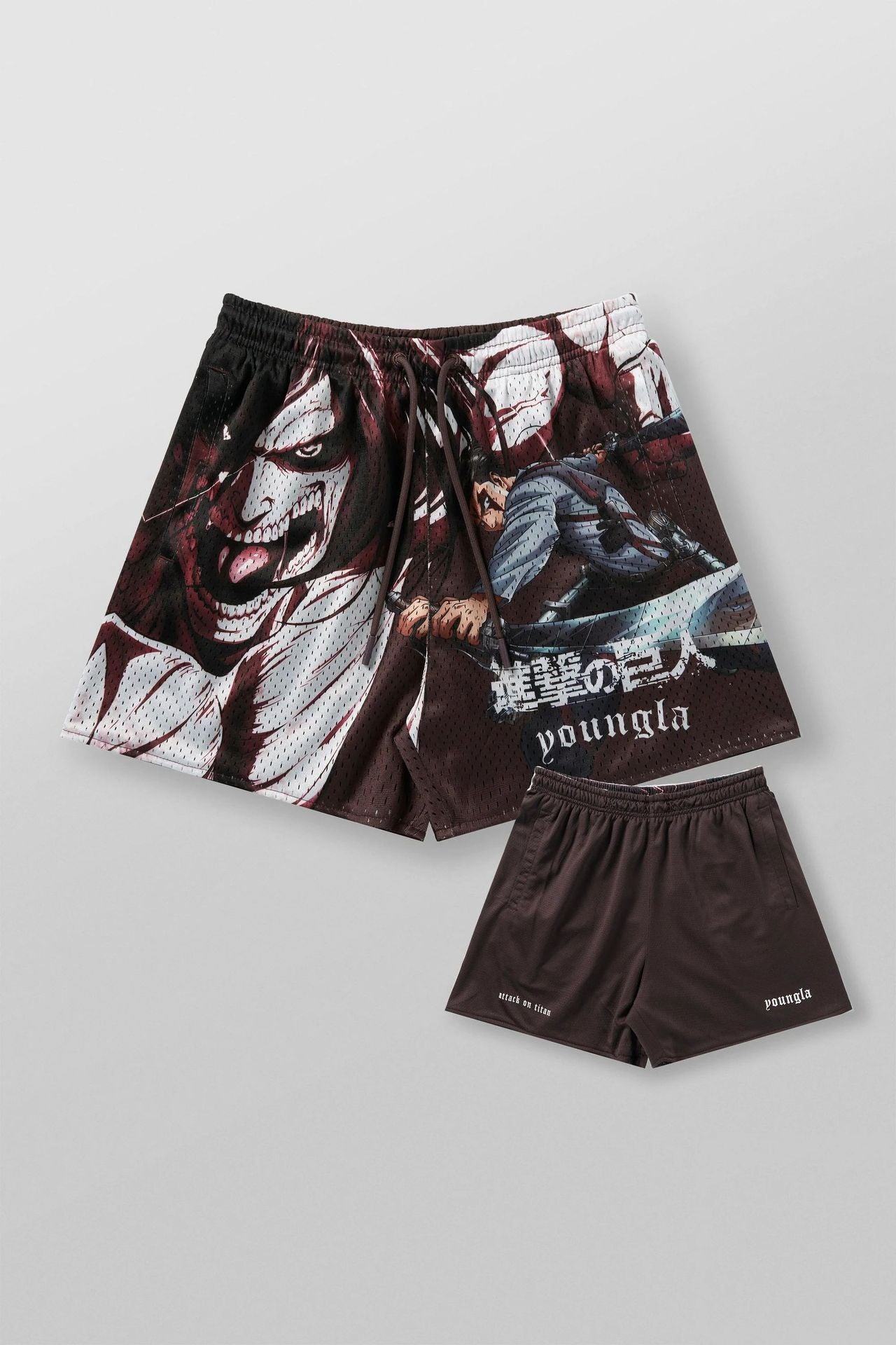 YOUNGLA 1126 AOT© x YLA Mesh Shorts