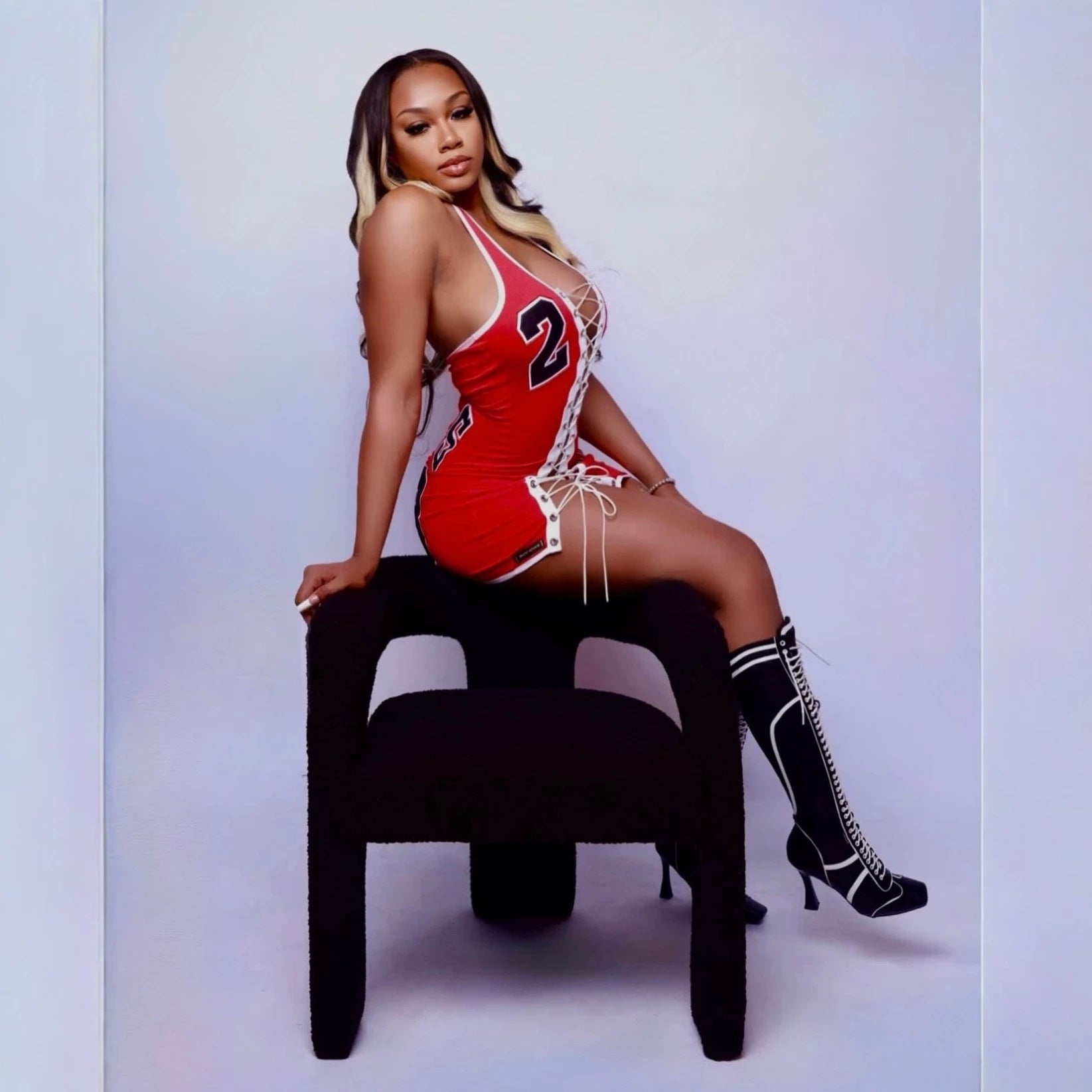 Bulls Lace Up Halter Cutout Bodycon Mini Dress Women